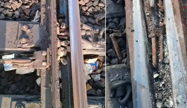 &nbsp;பரபரப்பு... தண்டவாளத்தில் கற்கள், இரும்பு போல்ட் வைத்து ரயிலை கவிழ்க்க சதி!