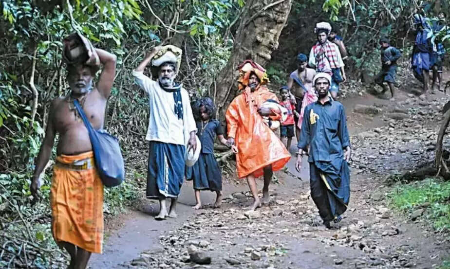 சபரிமலை பெரிய பாதை காட்டுப்பாதை இருமுடி