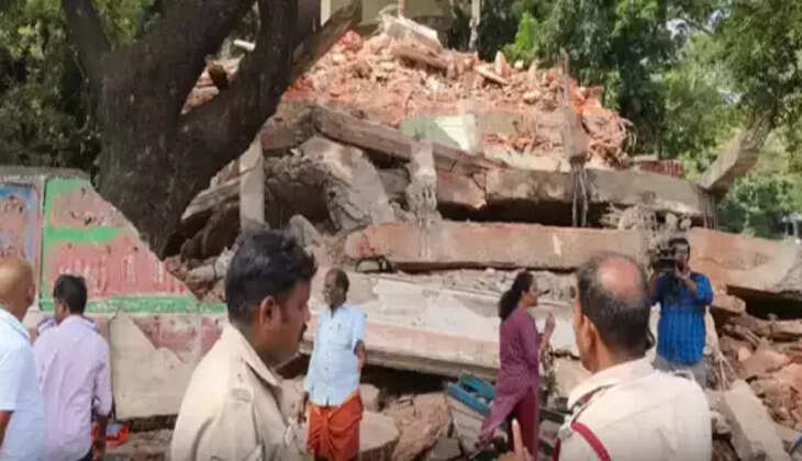 இடிந்த மருத்துவ விடுதி