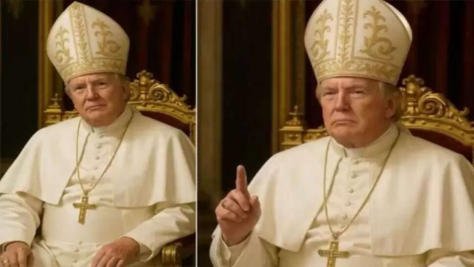 &nbsp;போப் போல் ஆடை அணிந்த அமெரிக்க அதிபர் டிரம்ப்