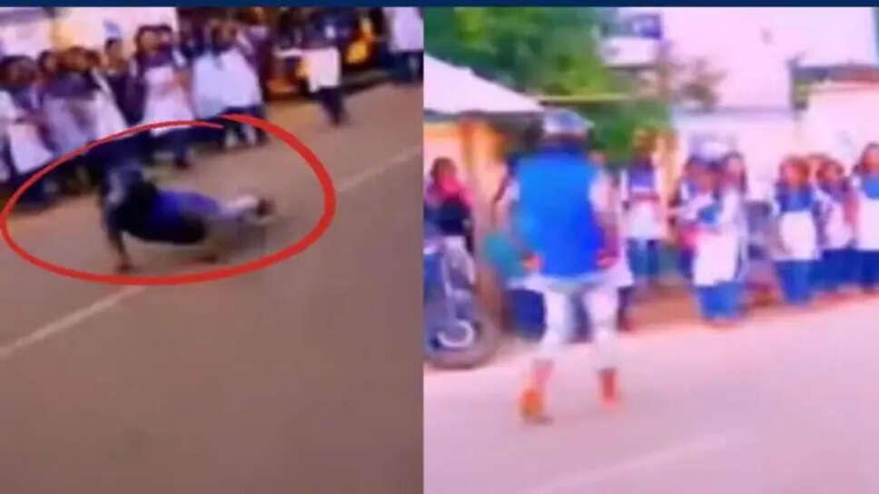 வித்தை காட்டிய இளைஞர்