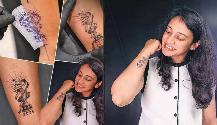 ஸ்மிருதி மந்தனா டாட்டூ