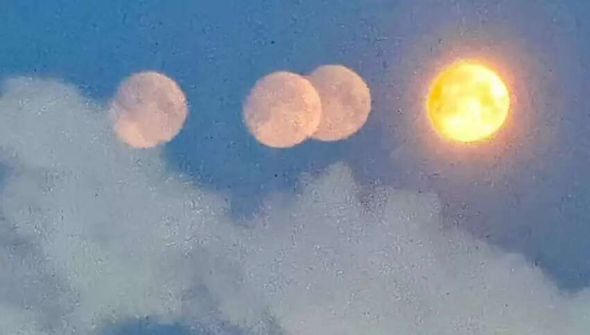 வானில் ஒரே நேரத்தில் 4 நிலவுகள்? ரஷியாவில் நிகழ்ந்த அரிய காட்சி... வைரல் வீடியோ!