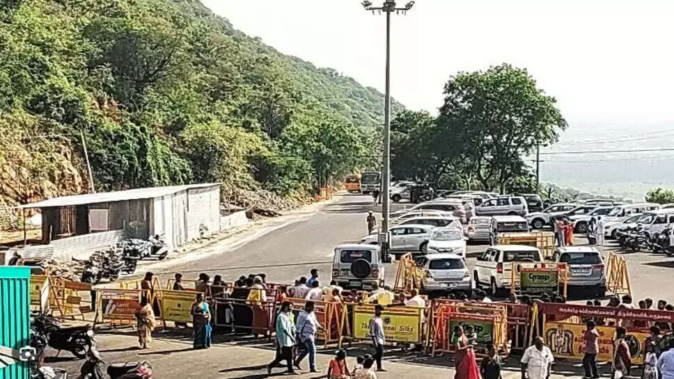 மருதமலை மலைப்பாதையில் வாகனங்கள் செல்ல தடை