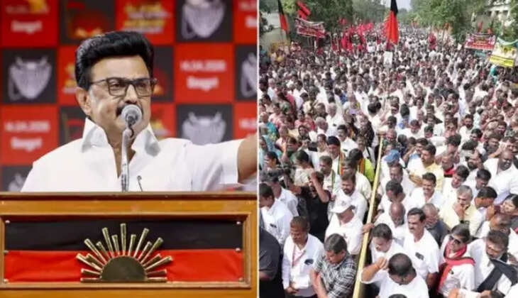 திமுக ஸ்டாலின் ஆர்ப்பாட்டம்