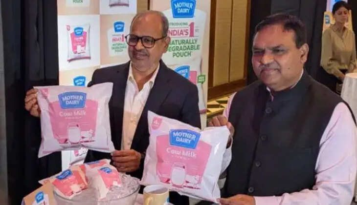மக்கும் 'பால் பாக்கெட்'  மதர் டெய்ரி 
