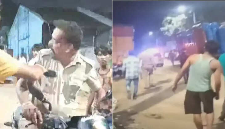 காவலரை தாக்கிய வடமாநிலத்தவர்கள் 