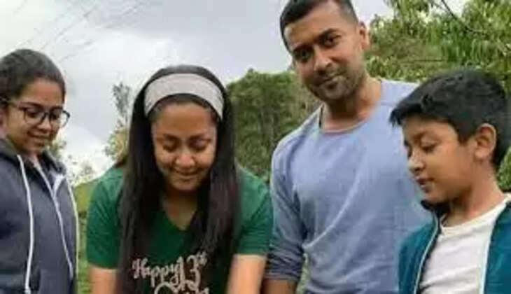 நடிகர் சூர்யா குடும்பம்