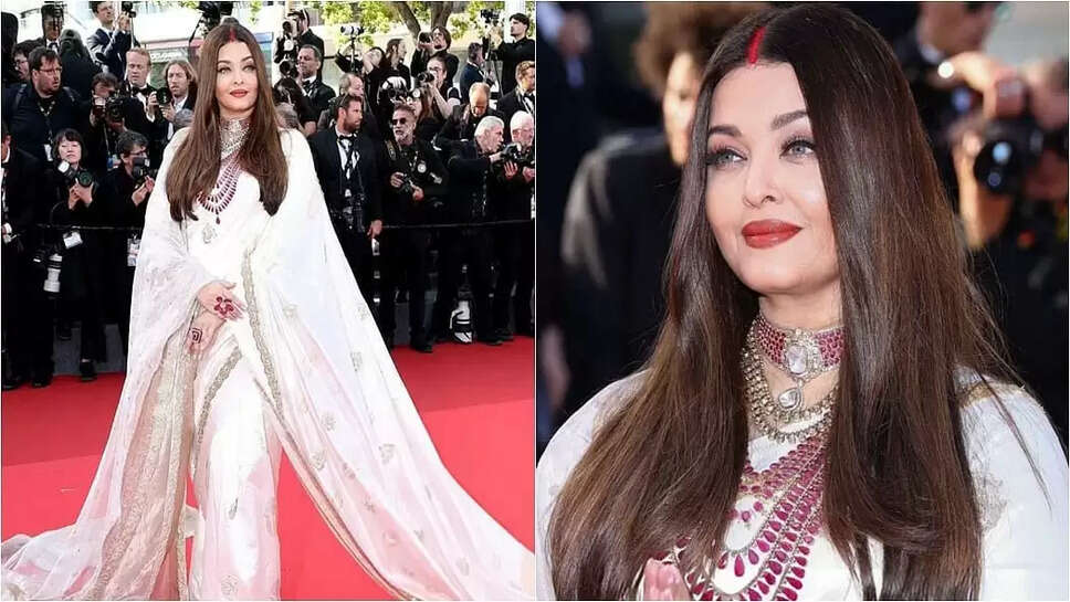 சிந்தூர் திலகமிட்டு கேன்ஸ் திரைப்படவிழாவில் கலந்து கொண்ட நடிகை &nbsp;ஐஸ்வர்யா ராய்! &nbsp;