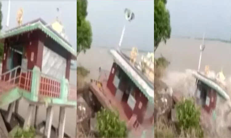 வனதுர்க்கை கோயில் வெள்ளப்பெருக்கில்