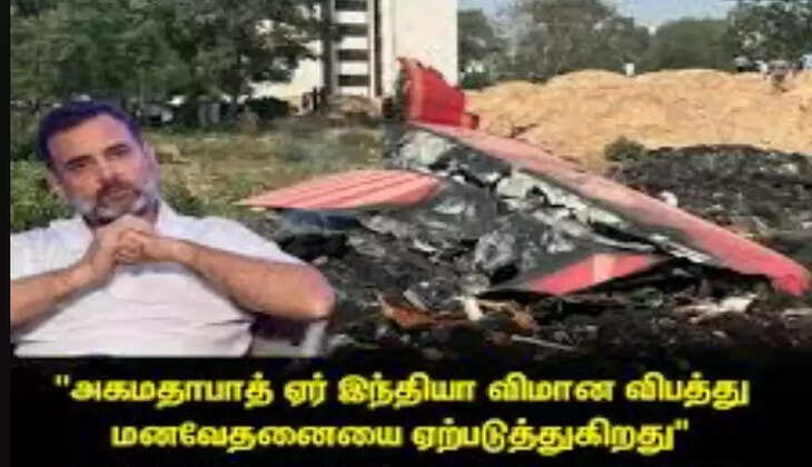 ஏர் இந்தியா விபத்து மனதை உடைக்கிறது... ராகுல் காந்தி வருத்தம்!  