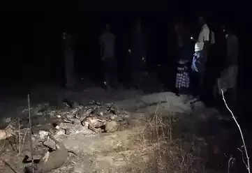 தீயில் கருகிய ஆடுகள்