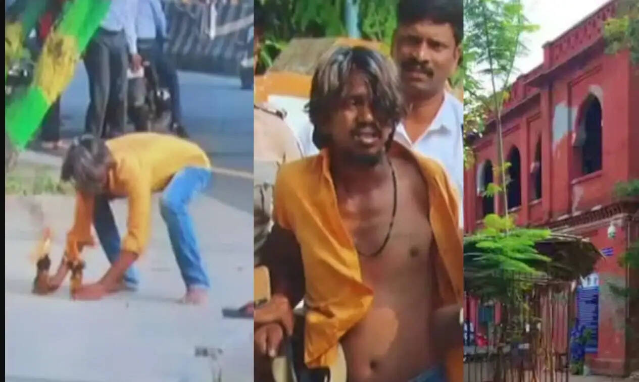  செருப்பை வீசியெறிந்த கருக்கா வினோத்