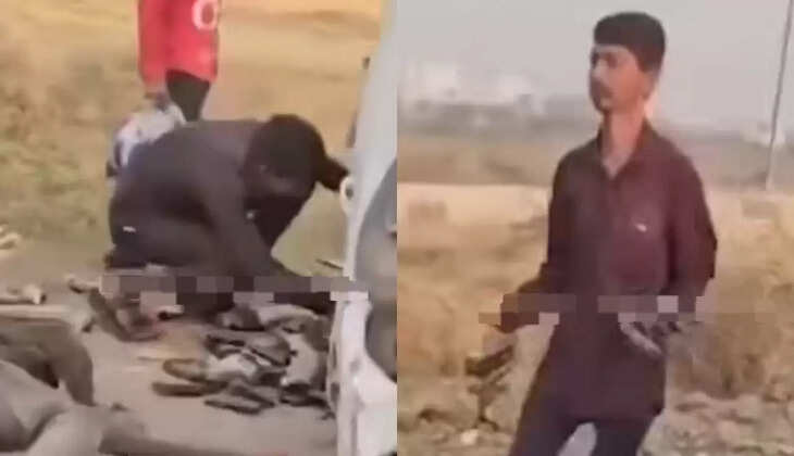 அதிர்ச்சி வீடியோ... விபத்தில் சிக்கிய காரிலிருந்து &nbsp;மதுபாட்டில்களை அள்ளி சென்ற அவலம்!