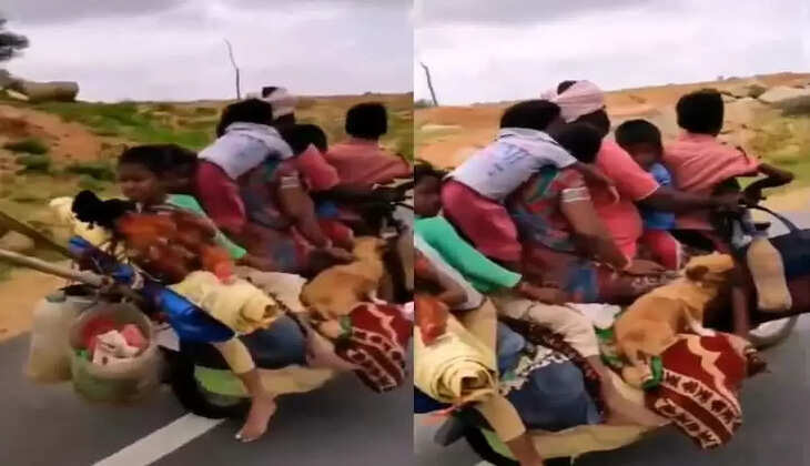 பைக்கில் 7 பேர்