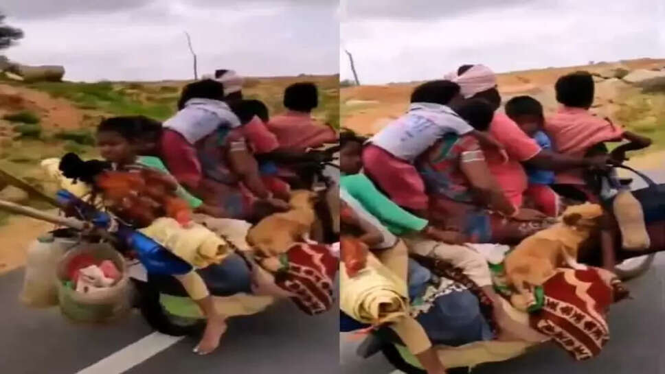 பைக்கில் 7 பேர்