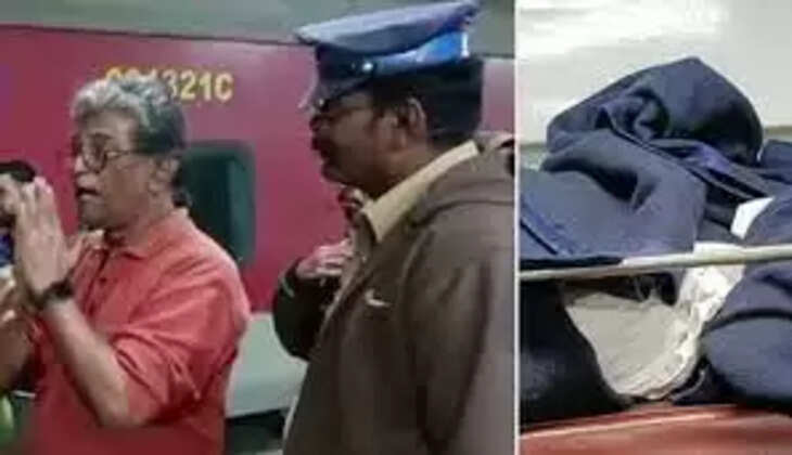 ரயிலில் போராட்டம்