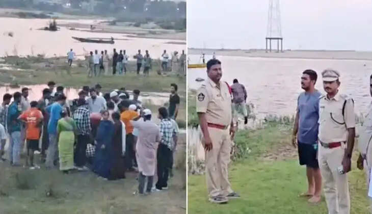 கோதாவரி ஆற்றில் மூழ்கி