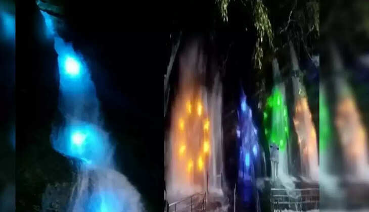 இன்று குற்றாலத்தில் மலர்கண்காட்சியுடன் சாரல் திருவிழா தொடங்கியது... வண்ணவிளக்குகளில் ஒளிரும் அருவிகள்!