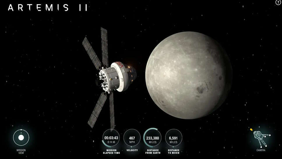 நிலா ஆர்டெமிஸ் II நாசா AROW