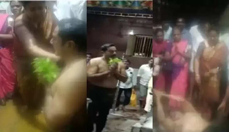 ராதிகாவின் வெற்றிக்காக அங்கப் பிரதர்சணம் செய்த சரத்குமார்!