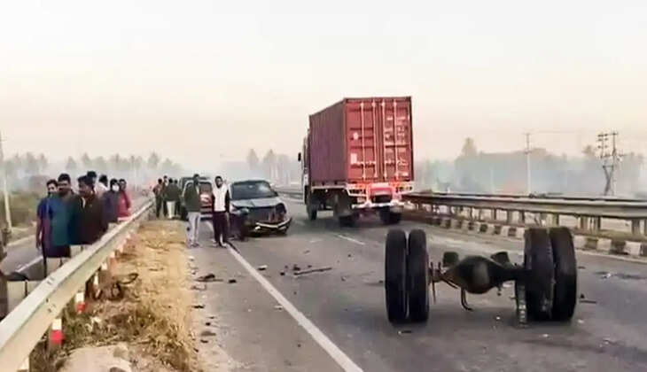 லாரி விபத்து