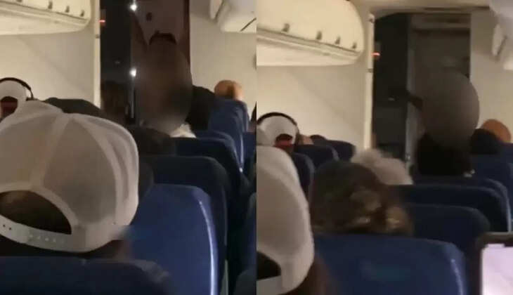 பகீர் வீடியோ... இப்பவே &nbsp;கீழே இறக்கி விடுங்க.... நடுவானில் ஆடைகளை கழற்றி இளம் பெண் அட்டகாசம்! &nbsp;