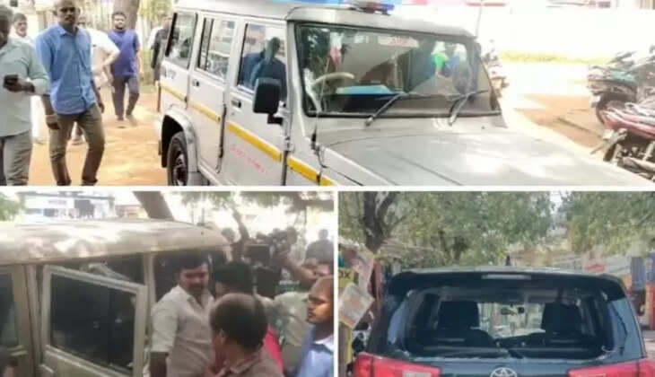 அரசு பேருந்து மோதி சாட்டை துரைமுருகன் கார் விபத்து!