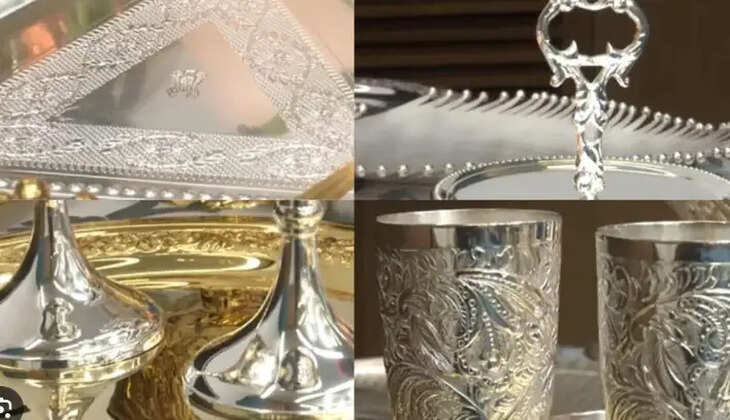 தங்கத் தட்டு வெள்ளி டம்ளர்