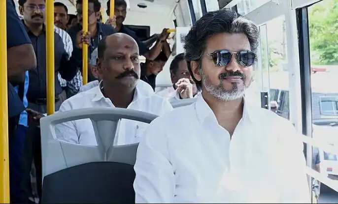பஸ் பேருந்து விஜய் பயணம் மின்சார