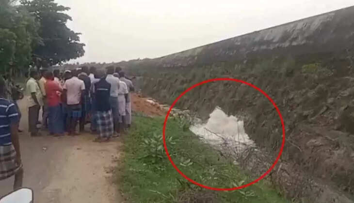 தாமிரபரணி தடுப்பணையில் விரிசல்