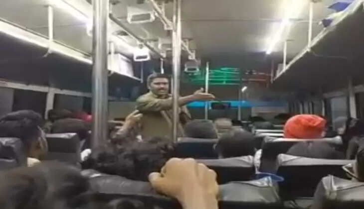 பயணிகளை மிரட்டிய நடத்துனர்