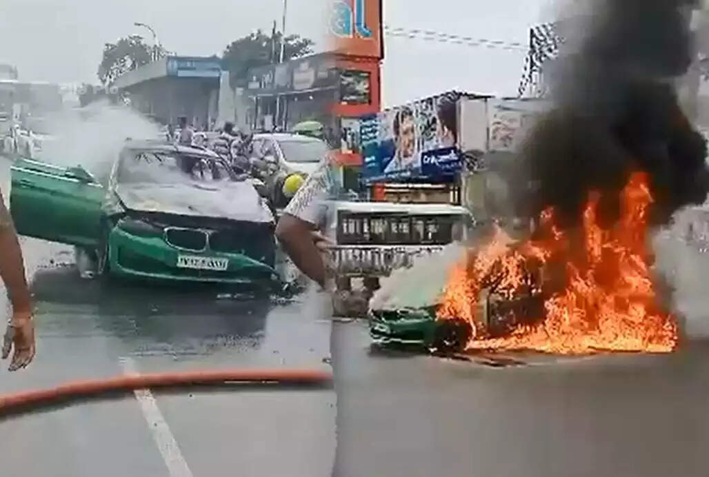 தீப்பிடித்த கார்