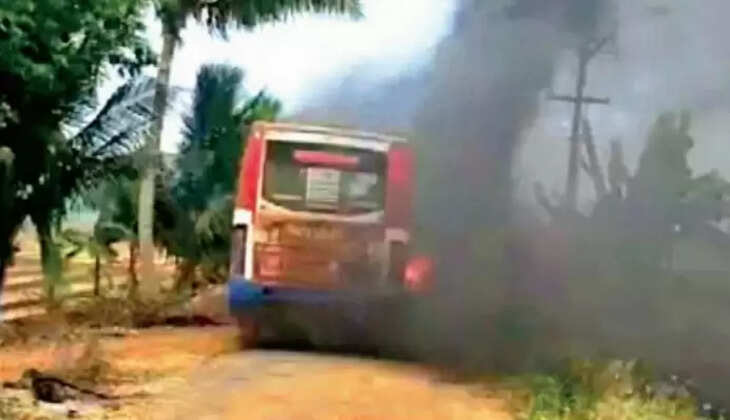 தீப்பற்றி தீ பேருந்து