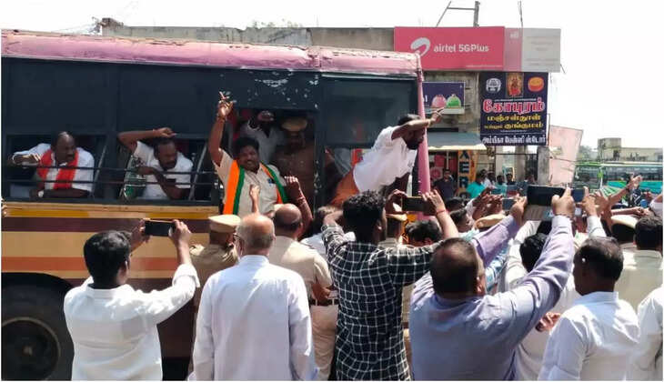 பாஜகவினர் போராட்டம்