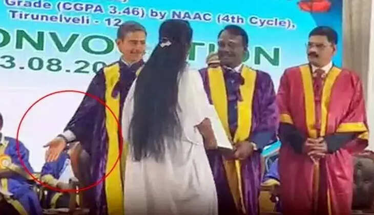 கவர்னர் ஆளுநர் பட்டம் பெற மறுத்த மாணவி