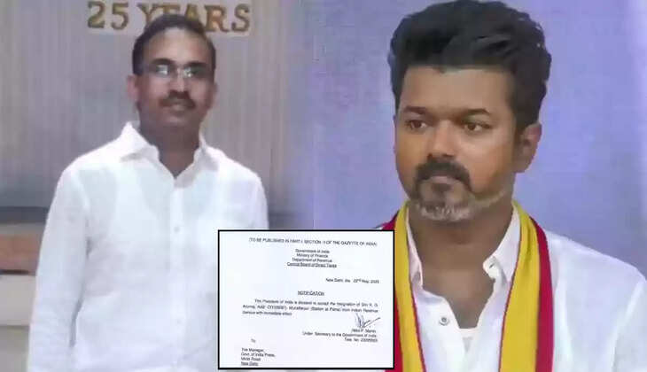 துணை பொது செயலாளர் பதவி? தவெக ஆலோசகர் ஐஆர்எஸ் அதிகாரி அருண்ராஜ் ராஜினாமா!  