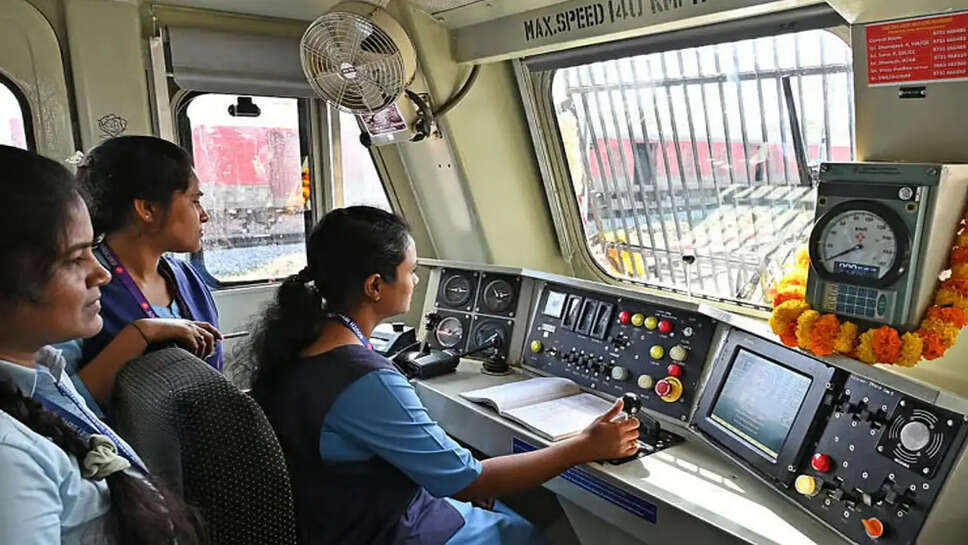 ரயில் பெண் மகளிர் தினம் ரயில் இன்ஜின் டிரைவர் 