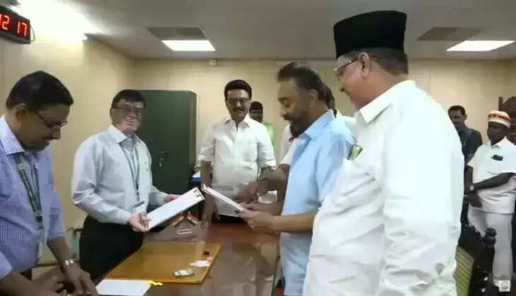 மாநிலங்களவை தேர்தல்... &nbsp;திமுக வேட்பாளர்கள், கமல்ஹாசன் வேட்புமனு தாக்கல்..!