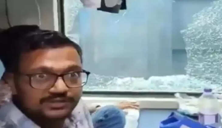 ரயில் கண்ணாடி உடைப்பு