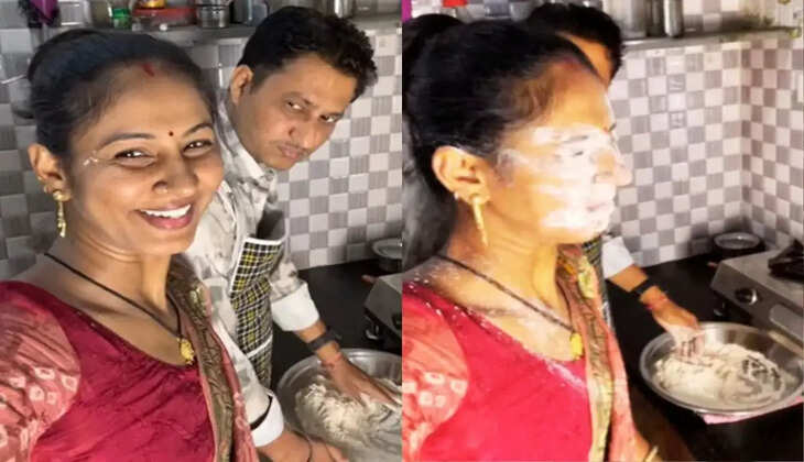 மாவு பிசைந்த கையோடு &lsquo;பளார்&rsquo; விட்ட கணவன்