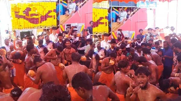 திருச்செந்தூரில் இளநீரை பற்களால் உரித்து, &nbsp;தலையில் உடைத்து பக்தர்கள் விநோத வழிபாடு!