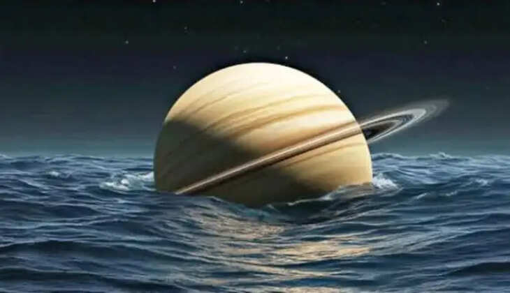 சனி கிரகம் தண்ணீரில் மிதக்கும்