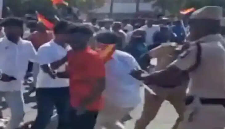 தவெக தடியடி