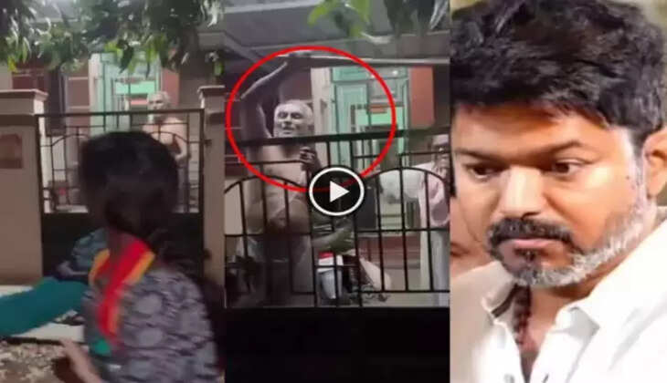 முதியவர் பிரச்சாரம் ஓட்டு தவெக