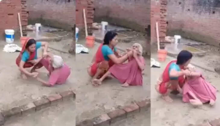 பகீர் வீடியோ... மாமியாரைத் துவைத்தெடுத்த மருமகள்... குவியும் கண்டனங்கள்!