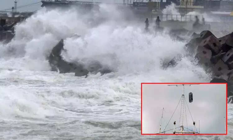 தீவிரமடைந்த புயல்... 3 துறைமுகங்களில் 4ம் எண் புயல் எச்சரிக்கை கூண்டு!