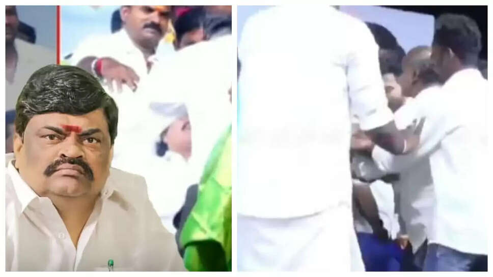 கன்னத்தில் அறைந்த  ராஜேந்திர பாலாஜி