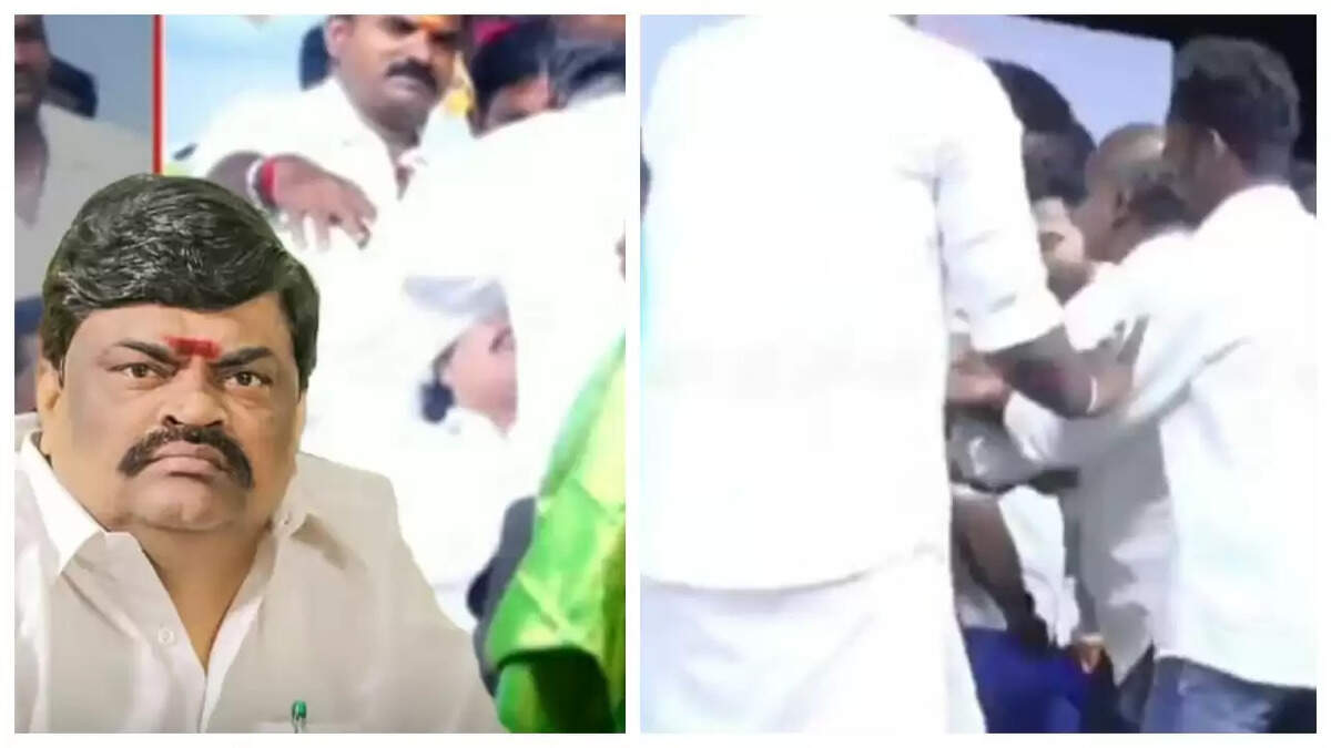 கன்னத்தில் அறைந்த  ராஜேந்திர பாலாஜி