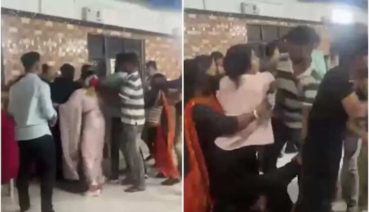 &nbsp;&nbsp;வைரல் வீடியோ... என்னை ஏமாத்திட்டு இன்னொரு கல்யாணமா? ரிசப்ஷனில் மணமகன் மீது சராமாரி தாக்குதல் ! &nbsp;